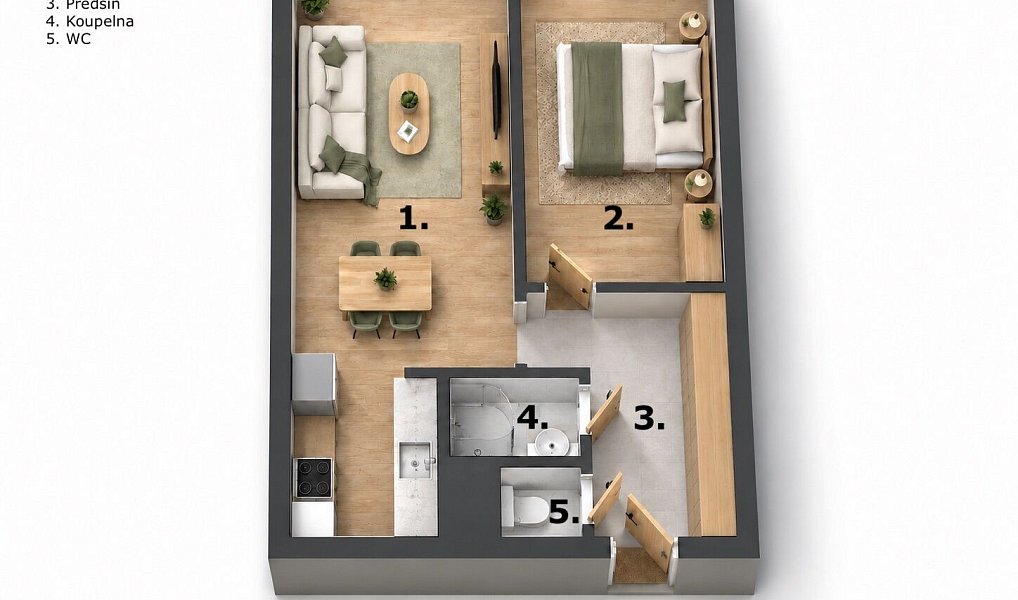 Prodej bytu 2+kk 48 m², Praha – náhled fotky 3