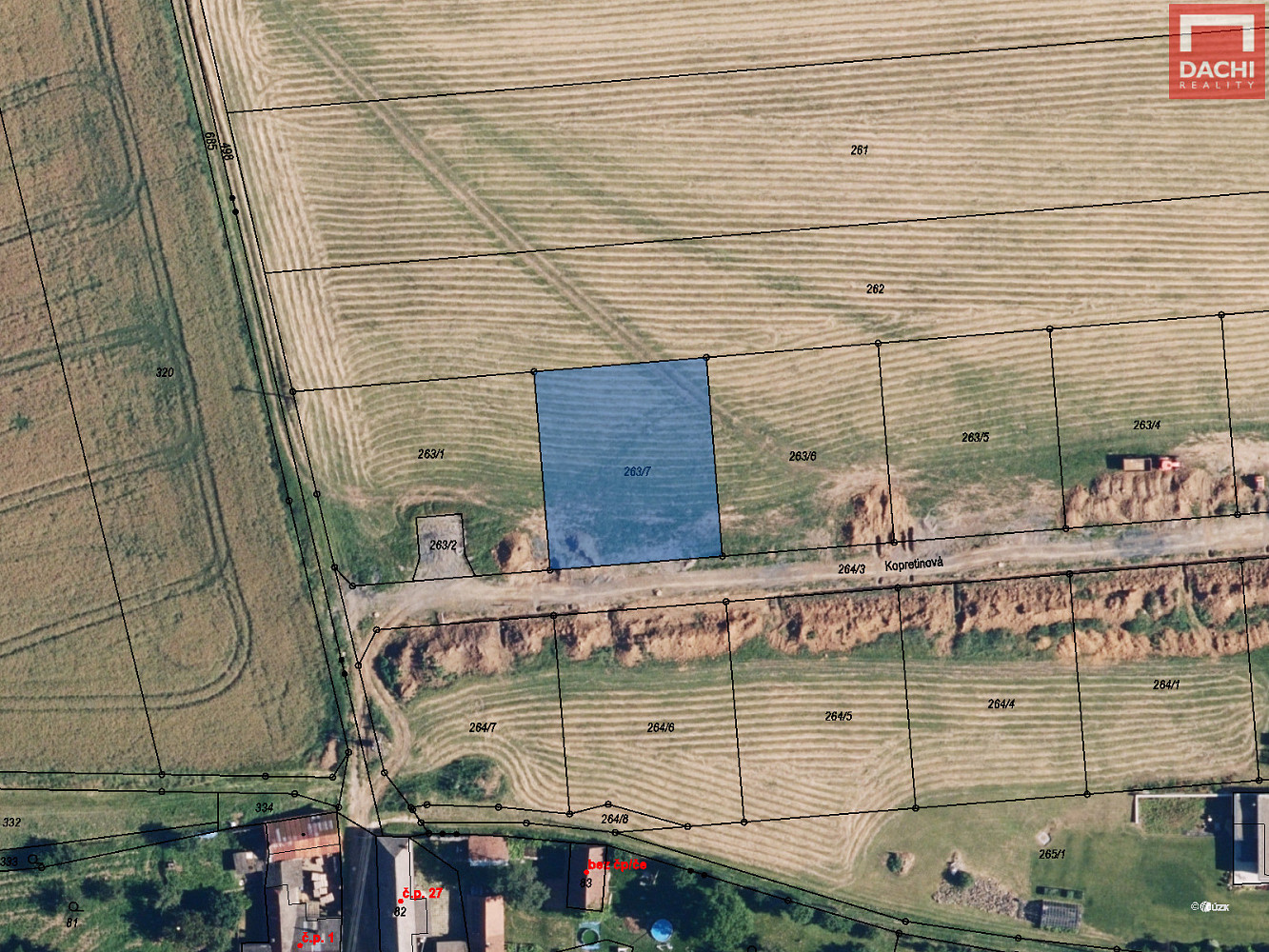 Prodej stavebního pozemku 1 066 m² – fotografie 2
