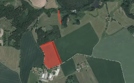 Prodej louky 58 460 m², Vodice - Malešín, okres Tábor