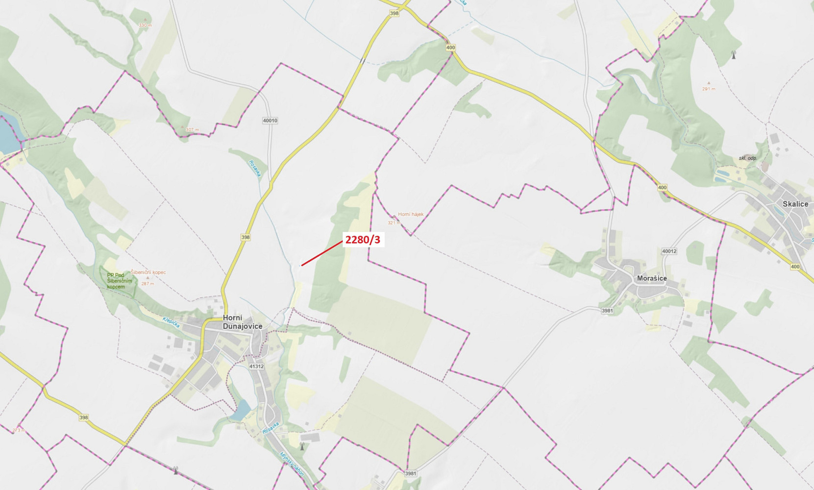 Dražba lesa 8 m²