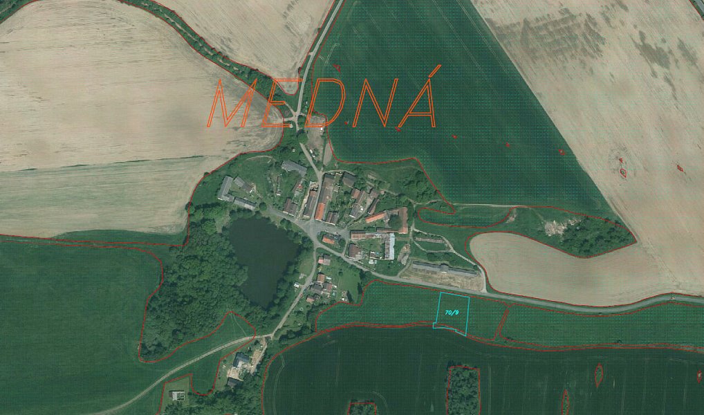 Prodej pole 2 383 m², Srby – náhled fotky 5