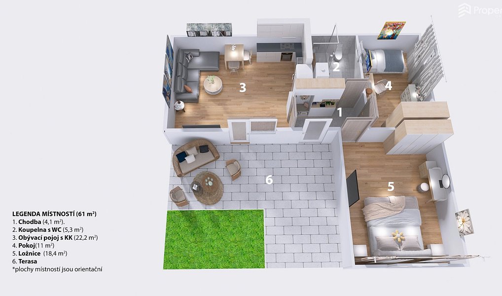 Pronájem domu 61 m² s pozemkem 283 m², Brno – náhled fotky 17