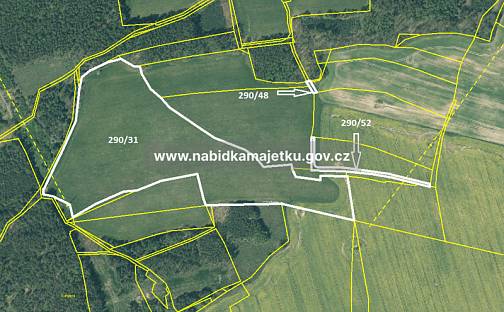 Prodej pole 56 367 m², Vranov, okres Tachov