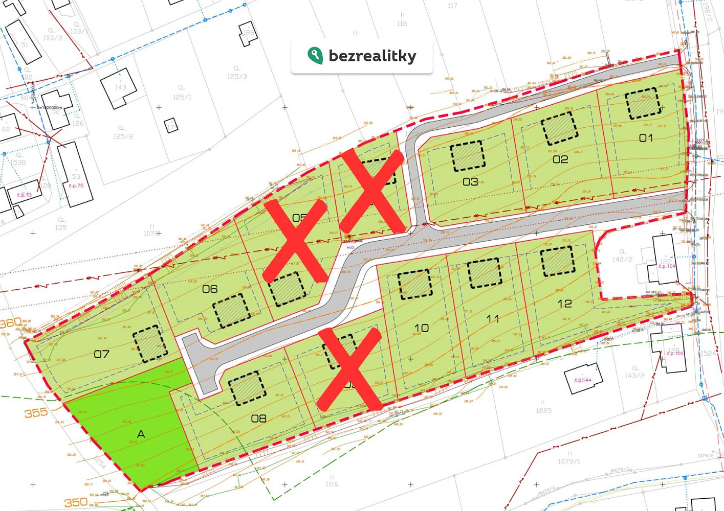 Prodej stavebního pozemku 1 349 m²