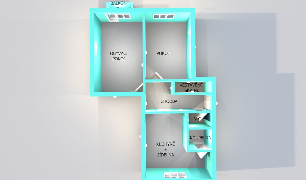 Pronájem bytu 2+1 64 m², Jindřichův Hradec – náhled fotky 14
