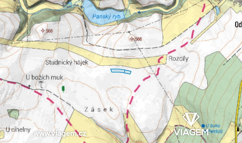 Prodej pole 541 m², Rozstání – náhled fotky 3