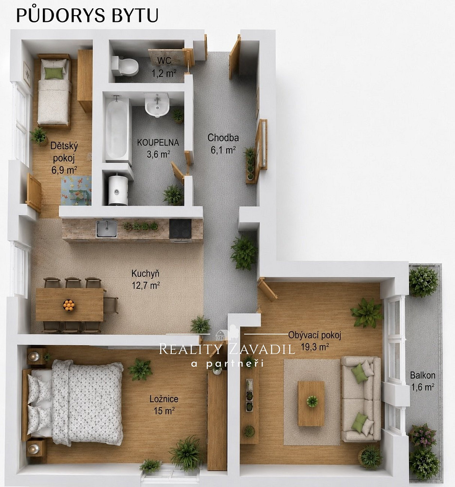 Prodej bytu 3+1 64 m² — photo 2