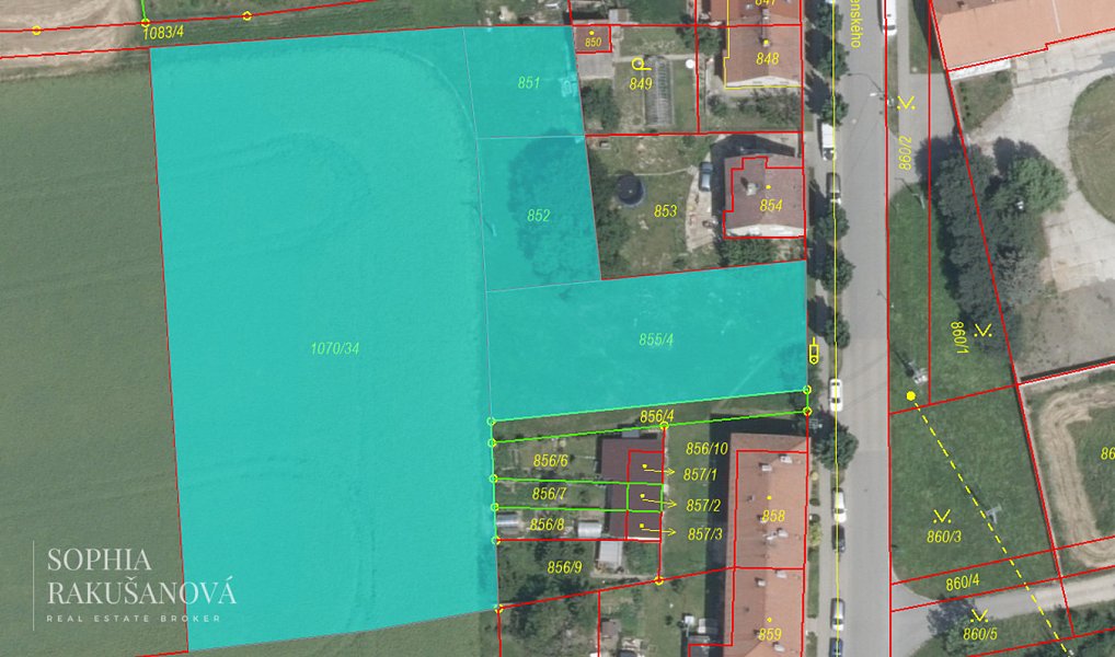 Prodej stavebního pozemku 4 991 m², Grygov – náhled fotky 3