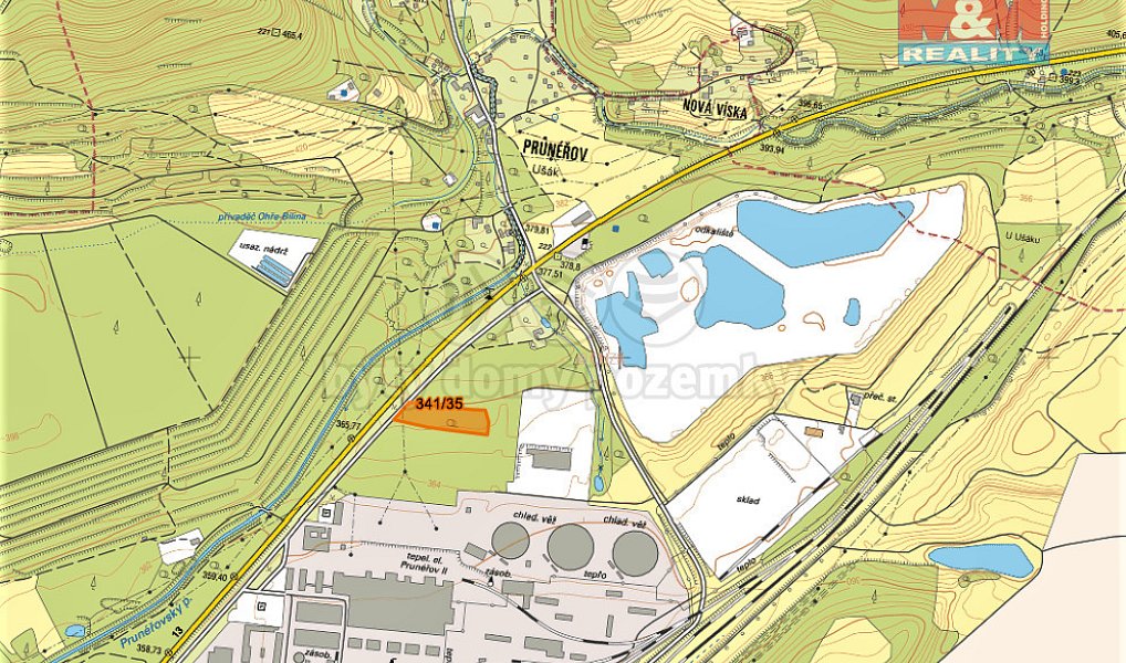 Prodej pole 2 661 m², Kadaň – náhled fotky 2