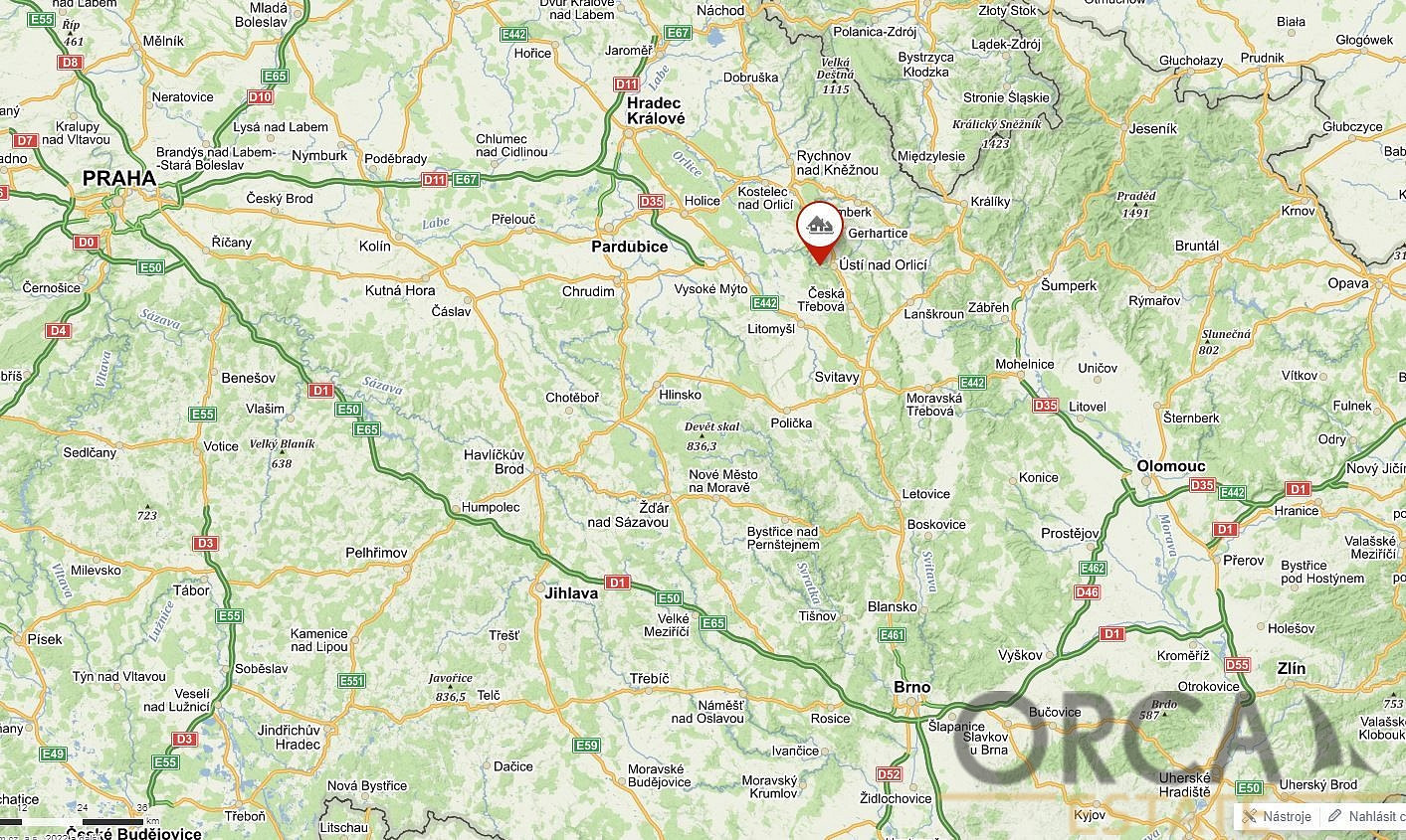 Podíl 2173 m² na pozemcích v k. ú. Gerhartice – pohled 3