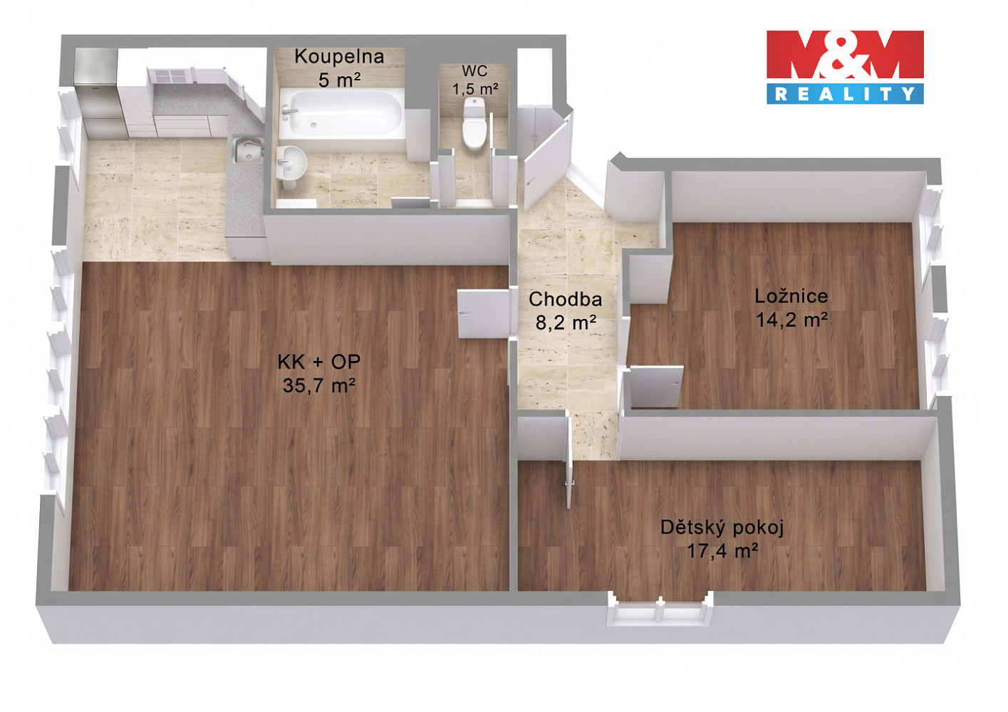Pronájem bytu 3+kk 83 m² — photo 5