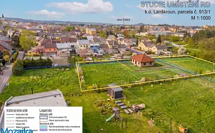Prodej stavebního pozemku 4 004 m², Lanškroun, okres Ústí nad Orlicí
