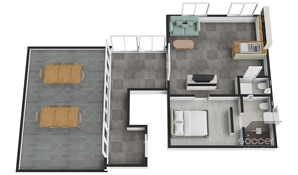 Pronájem bytu 2+kk 84 m², Vojkovice – náhled fotky 5