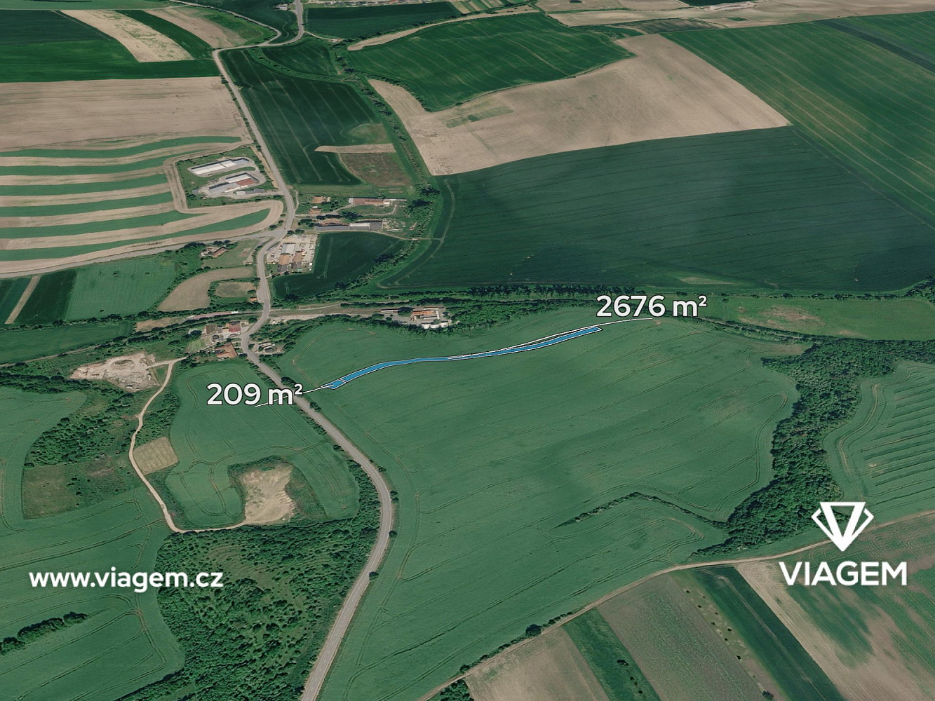 Prodej pole 1 121 m²