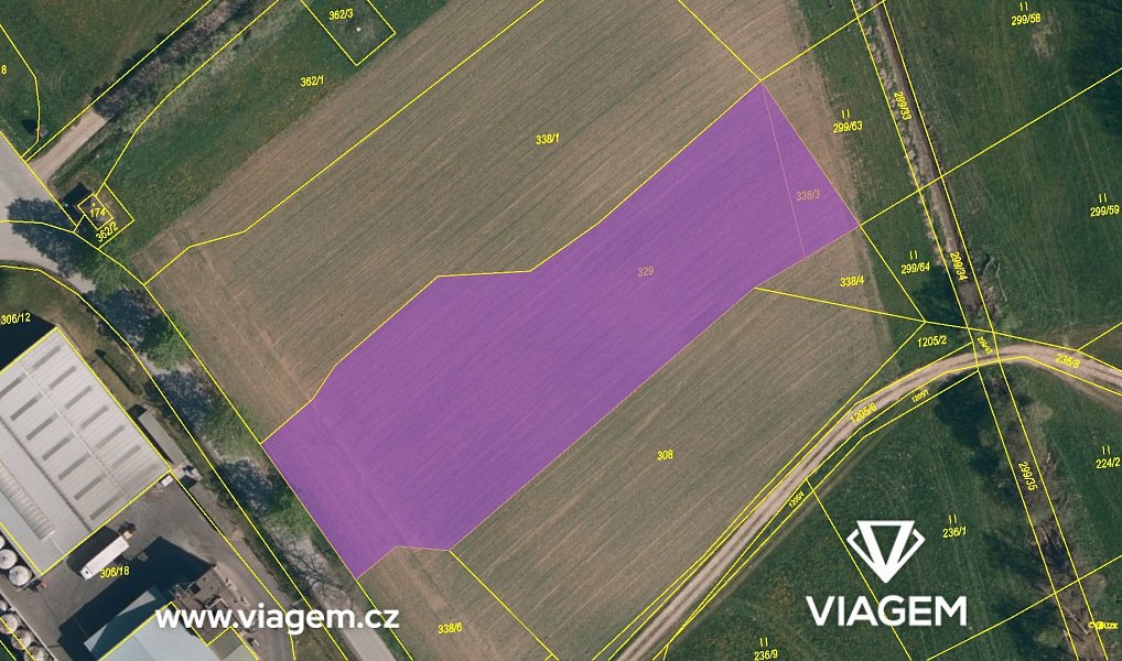 Prodej pole 4 234 m², Jersín – náhled fotky 4