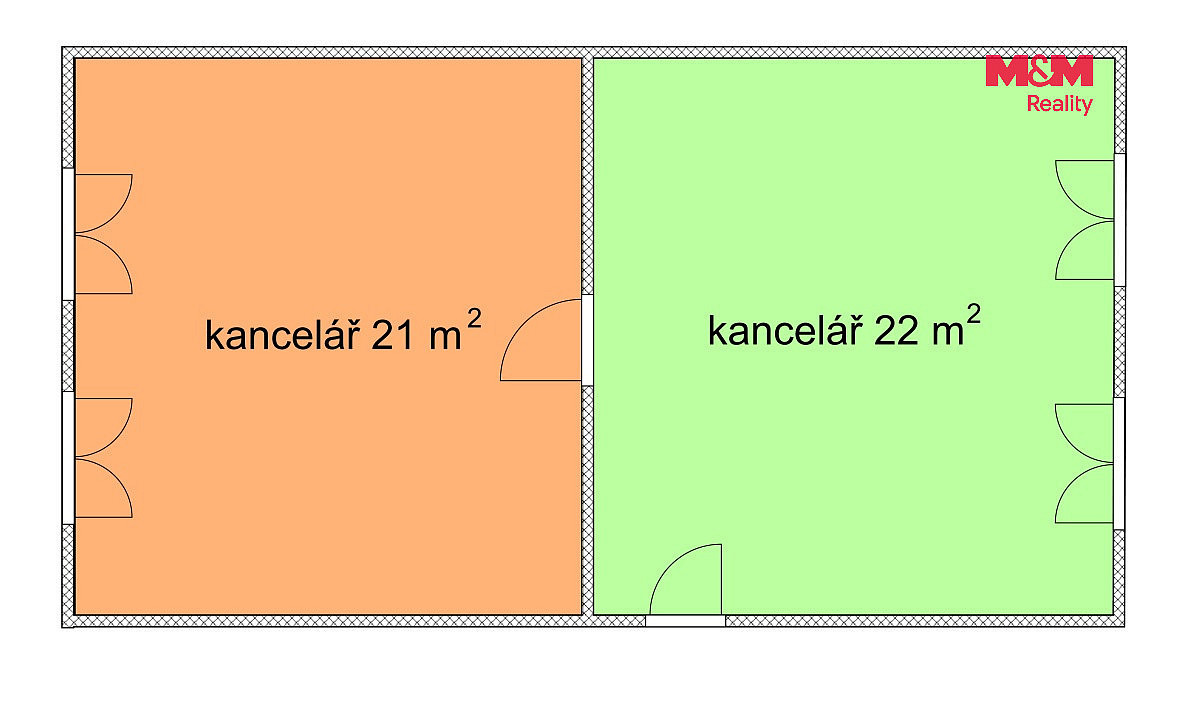 Pronájem kanceláře 43 m² – fotografie 5