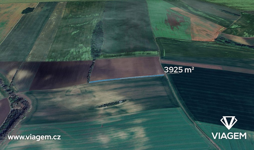 Prodej pole 490 m², Němčice nad Hanou – fotka 1 z 5