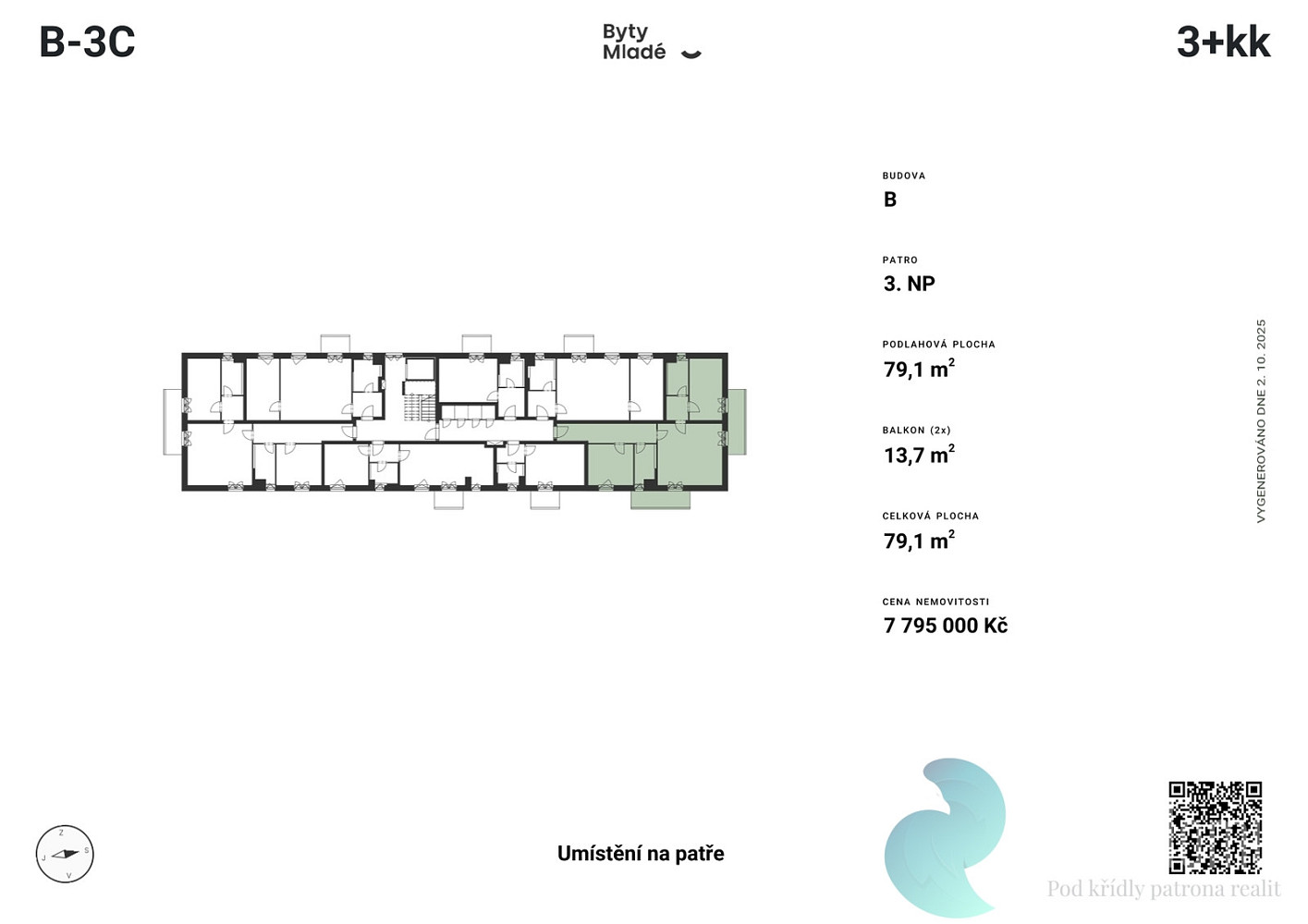 Prodej bytu 3+kk 85 m² — photo 3
