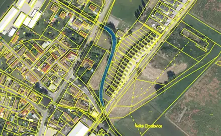 Dražba pozemku 1 296 m², Pečky