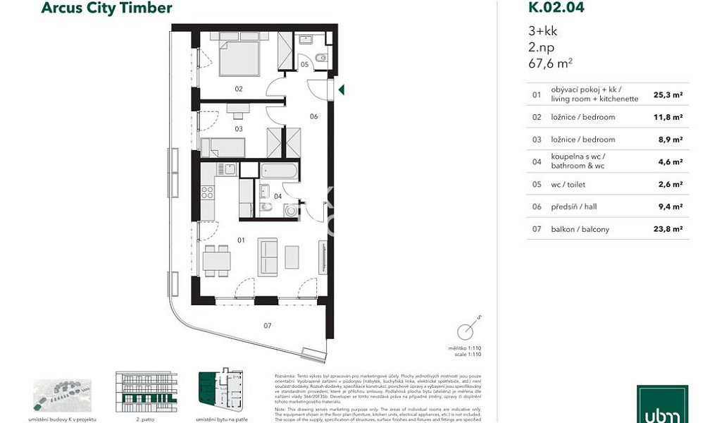 Prodej bytu 3+kk 69 m², Praha – náhled fotky 7