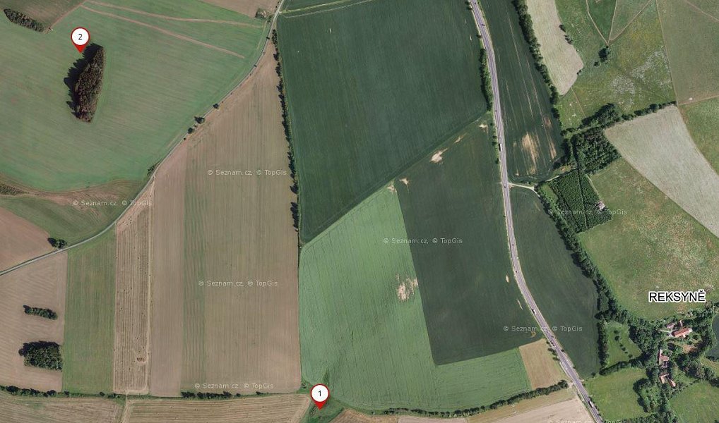 Prodej pole 1 340 m², Miličín – náhled fotky 3