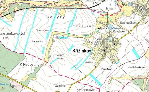 Prodej pole 32 998 m², Křižínkov, okres Brno-venkov