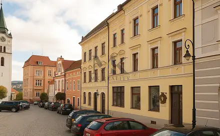 Pronájem bytu 2+1 68 m², náměstí Svobody, Vimperk - Vimperk I, okres Prachatice