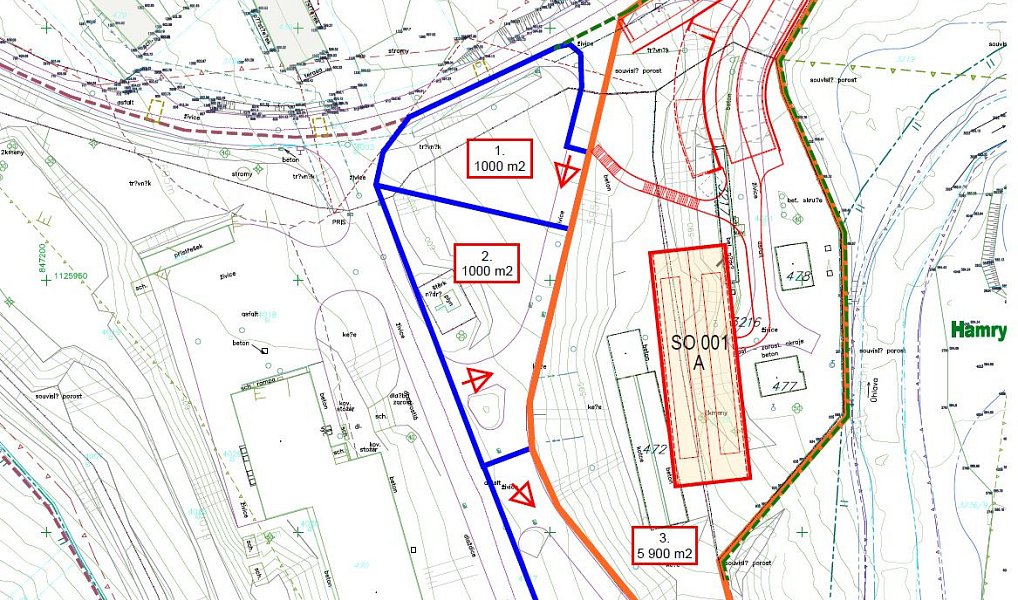 Prodej stavebního pozemku 1 000 m², Hamry – náhled fotky 4