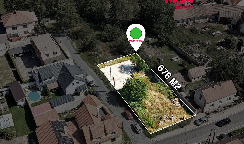 Prodej stavebního pozemku 676 m², Černuc – fotka 1 z 13