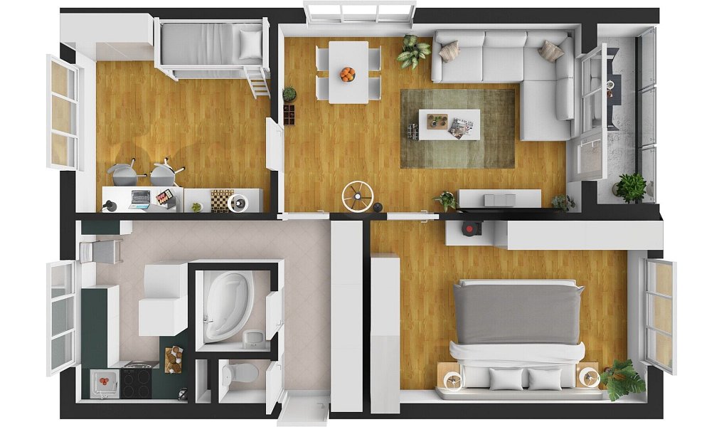 Prodej bytu 3+1 73 m², Mělník – náhled fotky 5