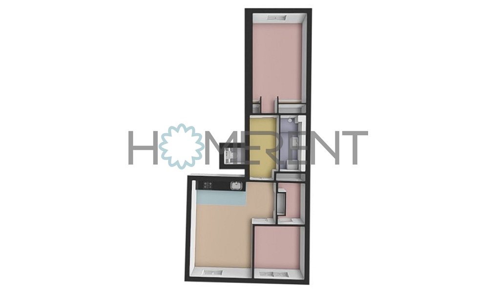 Pronájem bytu 3+kk 70 m², Praha – náhled fotky 6