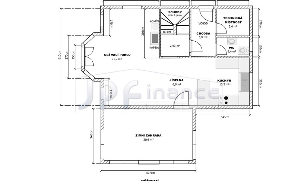 Prodej domu 100 m² s pozemkem 897 m², Tišice – náhled fotky 3