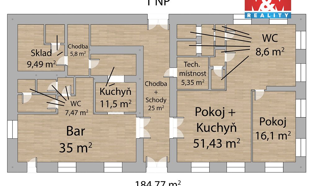 Prodej domu 371 m² s pozemkem 603 m², Pšov – náhled fotky 6