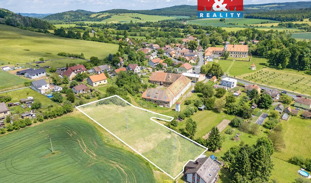 Prodej stavebního pozemku 4 041 m², Červené Poříčí – fotka 1 z 10