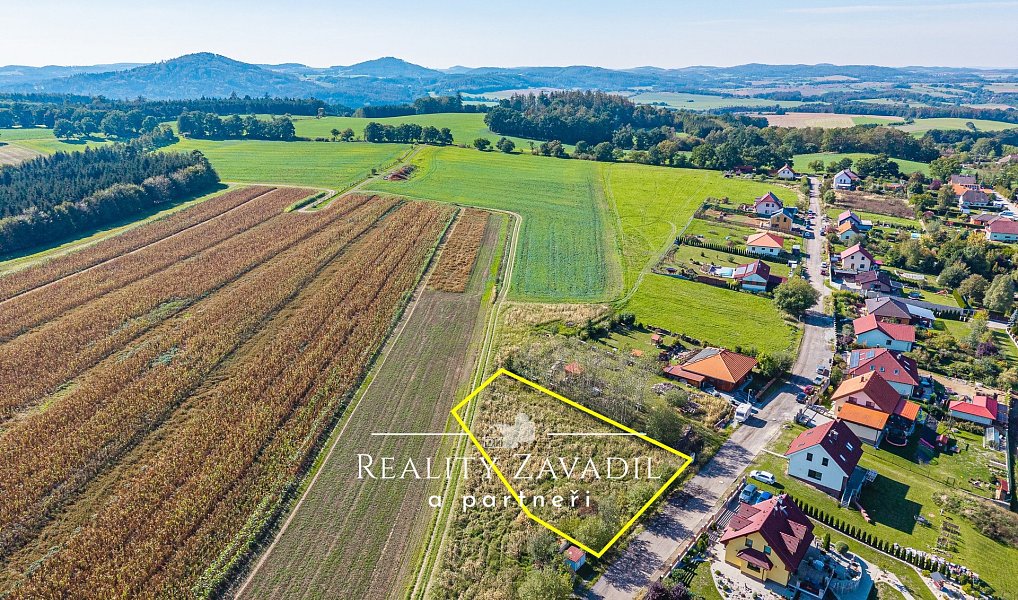 Prodej stavebního pozemku 1 248 m², Chlístov – náhled fotky 3