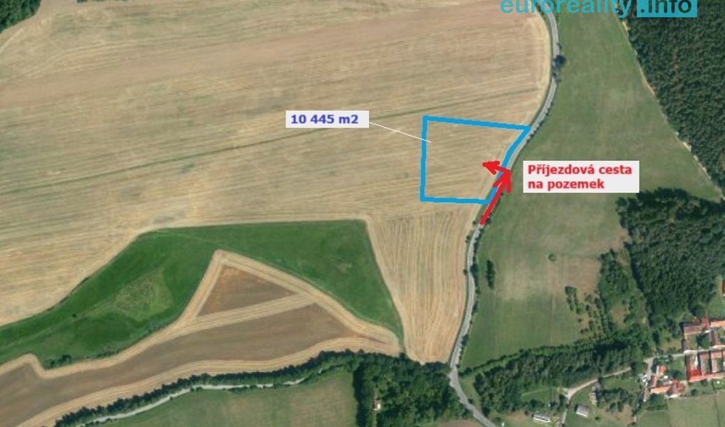 Prodej pole 10 445 m², Únice – náhled fotky 2