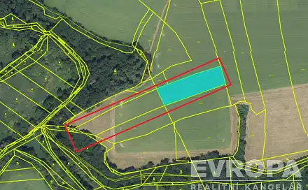 Prodej pole 6 844 m², Křenice, okres Praha-východ