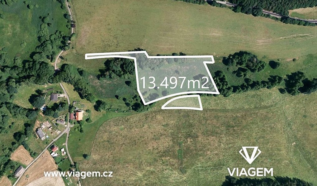 Prodej pole 13 497 m², Jablonné v Podještědí – fotka 1 z 5