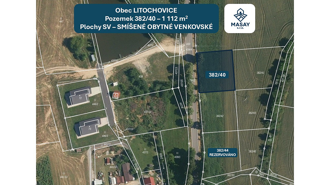 Prodej stavebního pozemku 1 112 m²