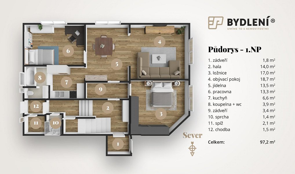 Prodej domu 318 m² s pozemkem 791 m², Krupka – náhled fotky 6