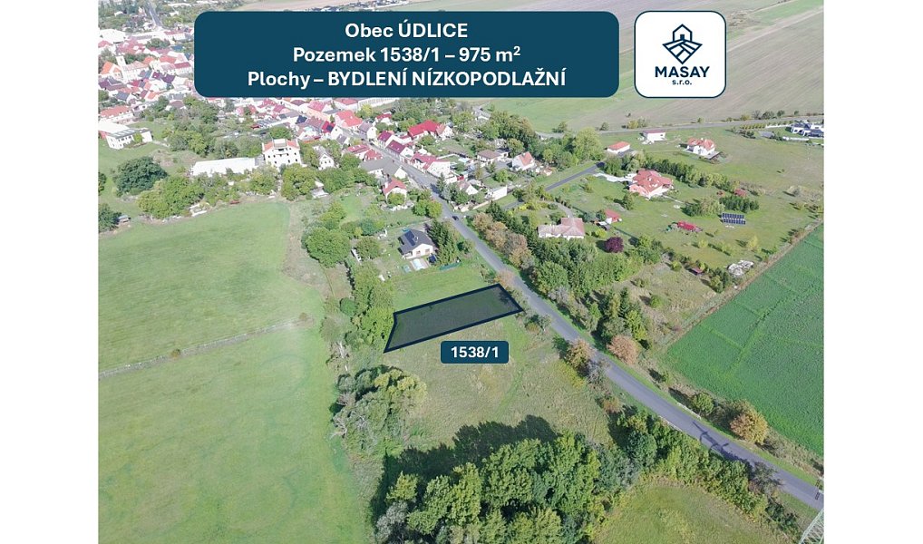 Prodej stavebního pozemku 975 m², Údlice – náhled fotky 8