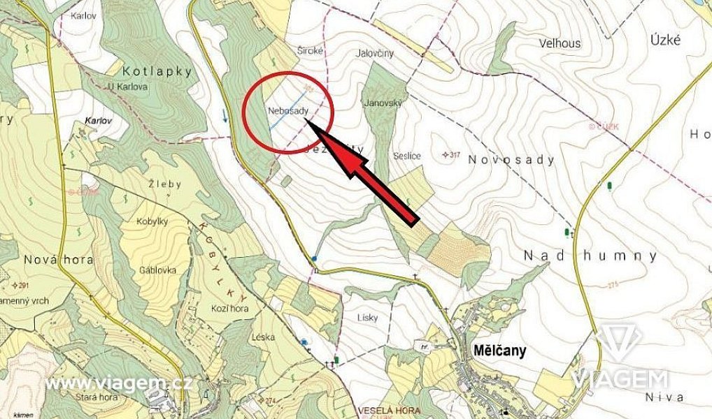 Prodej pole 2 305 m², Silůvky – náhled fotky 4