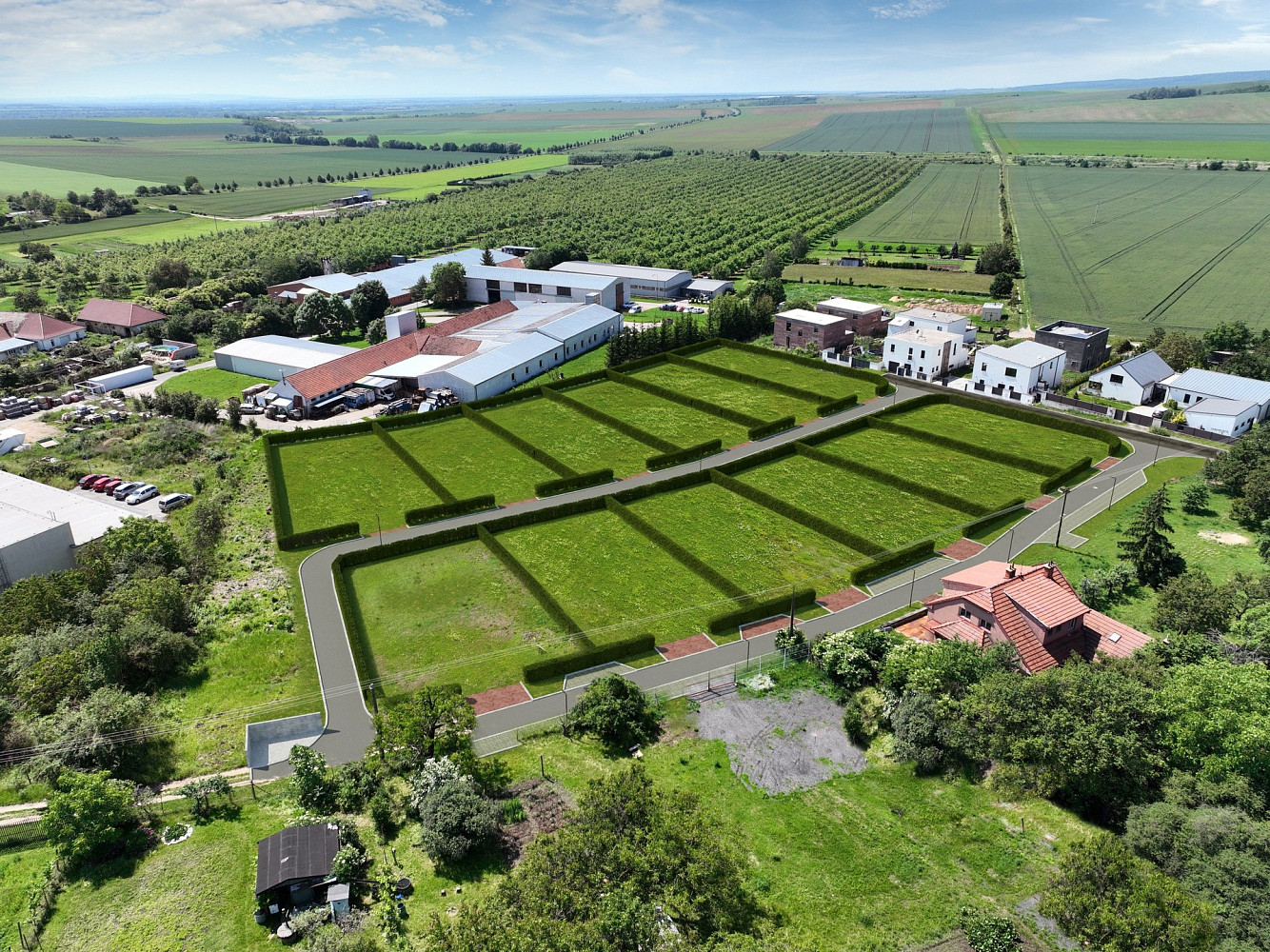 Prodej stavebního pozemku 762 m² – pohled 2