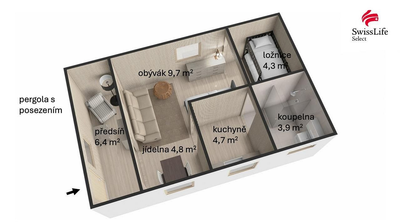 Prodej chaty/chalupy 34 m² s pozemkem 438 m² – fotografie 5