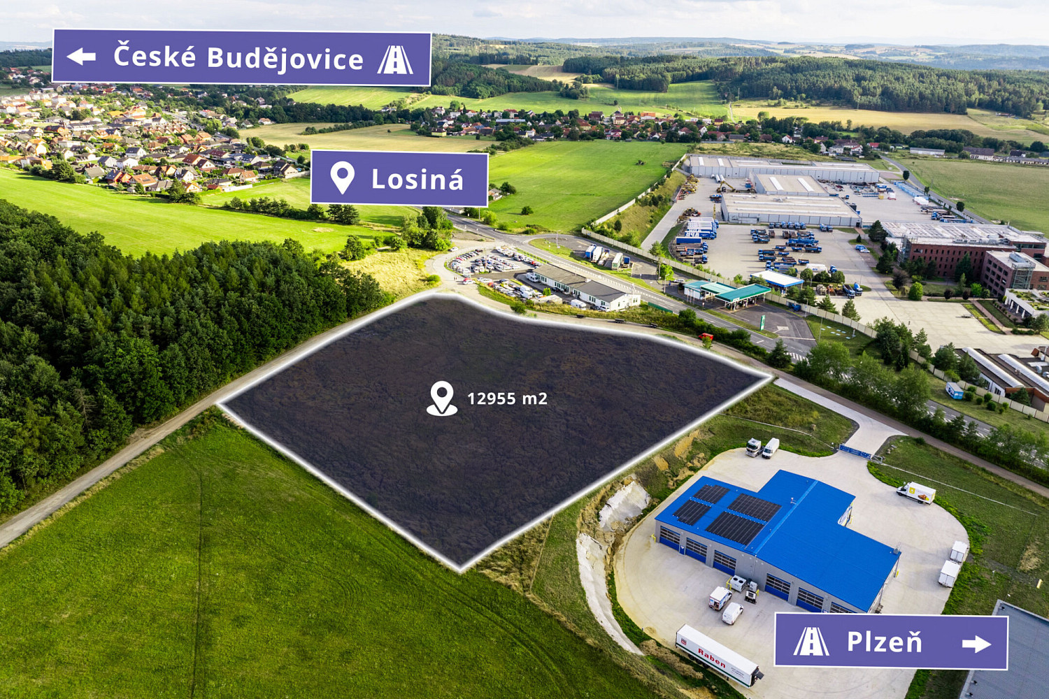 Prodej komerčního pozemku 12 955 m² — photo 3