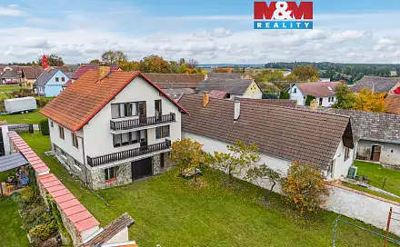 Prodej domu 230 m² s pozemkem 2 849 m², Bechyně - Hvožďany, okres Tábor