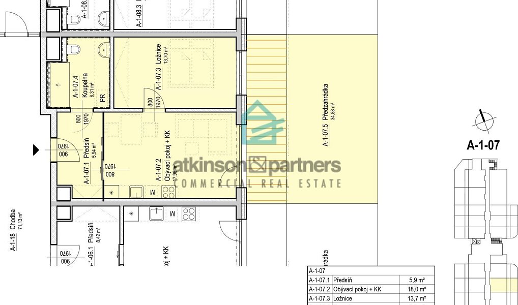 Prodej bytu 2+kk 44 m², Hluboká nad Vltavou – náhled fotky 11