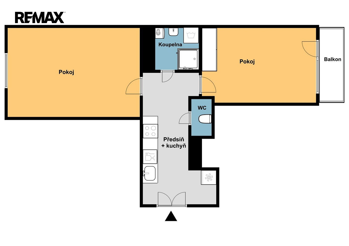 Pronájem bytu 2+kk 51 m² – fotografie 2