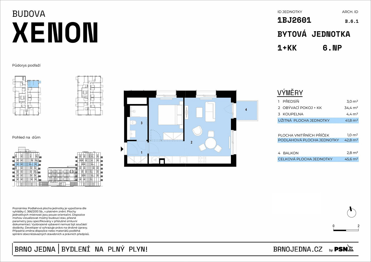Prodej bytu 2+kk 42 m² — photo 2