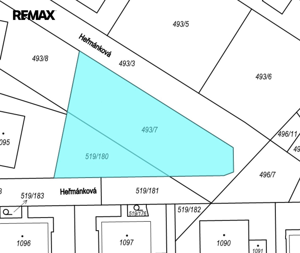 Pronájem stavebního pozemku 1 125 m²